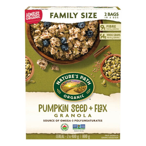 Granola Nature's Path Pumpkin Seed + Flax hero