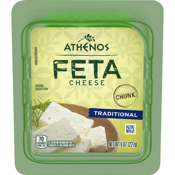 Cheese Athenos Traditional Feta Cheese Chunk hero