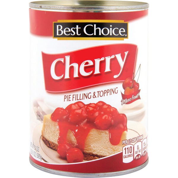 Holiday Items Best Choice Pie Filling & Topping, Cherry hero