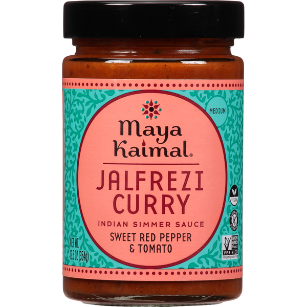 Indian Foods Maya Kaimal Indian Simmer Sauce, Jalfrezi Curry, Medium hero