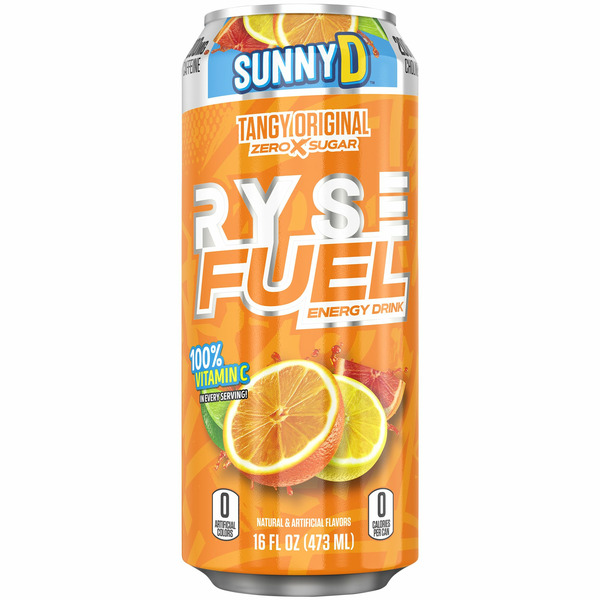 Energy Drinks RYSE Fuel Sunny D Energy Drink hero