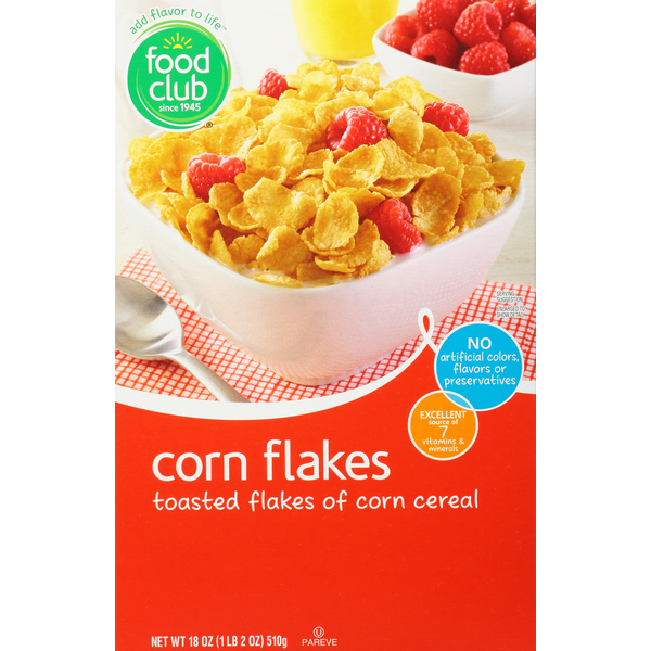 Cereal Food Club Cereal, Corn Flakes hero