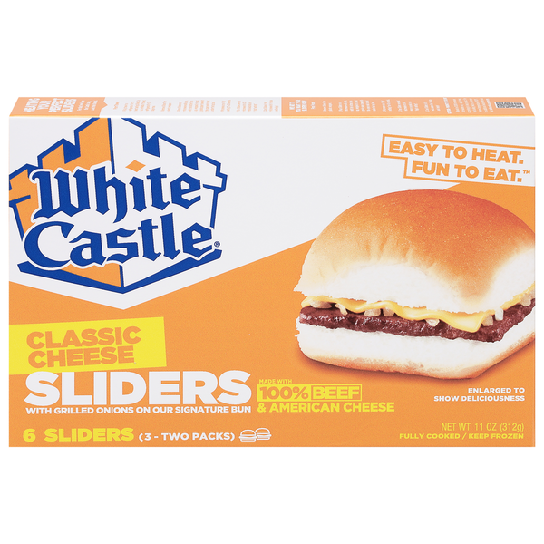 Frozen Appetizers & Sides White Castle Classic Cheese Sliders hero