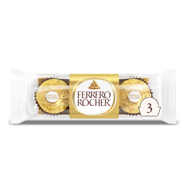 Candy & Chocolate Ferrero Rocher Fine Hazelnut Milk Chocolate, Individually Wrapped Chocolate Candy Gifts hero