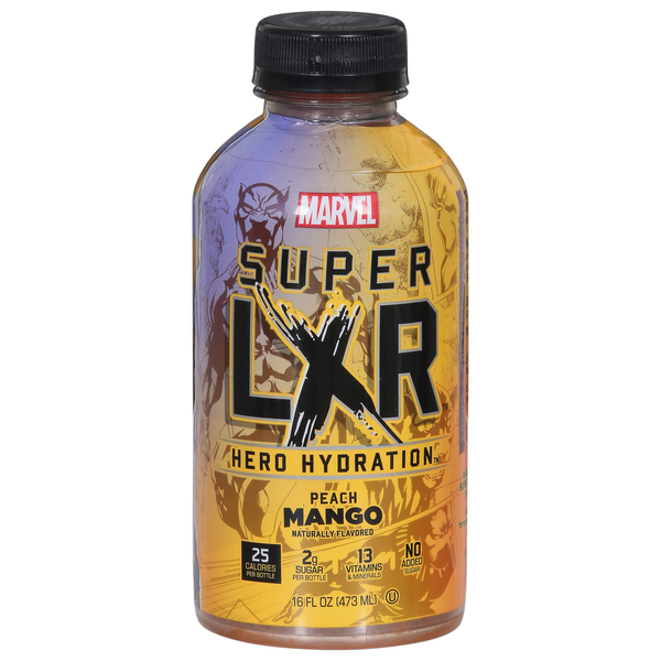 AriZona Hero Hydration, Peach Mango, Marvel hero