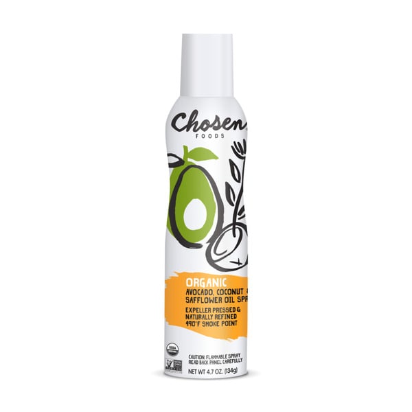 Oils & Vinegars Chosen Foods Organic Avocado, Coconut & Safflower Oil Spray hero