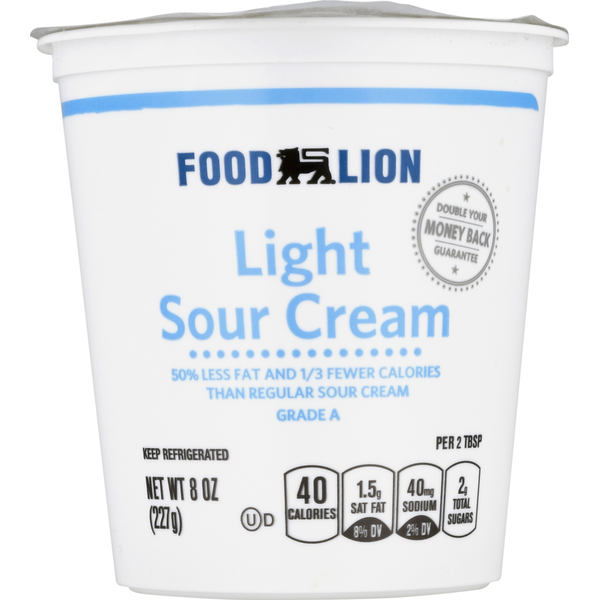 Other Creams, Cheeses & Dips Food Lion Sour Cream, Light hero