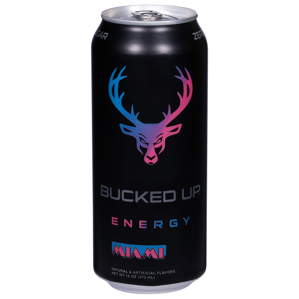 Energy & Sports Drinks Bucked Up Energy Drink, Miami hero