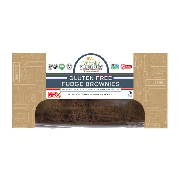 Cookies & Cakes Wholly Gluten Free Fudge Brownies hero