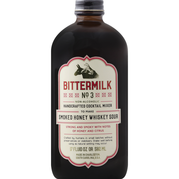 Beers & Coolers Bittermilk Cocktail Mixer, Handcrafted, No. 3, to Make Smoked Honey Whiskey Sour hero