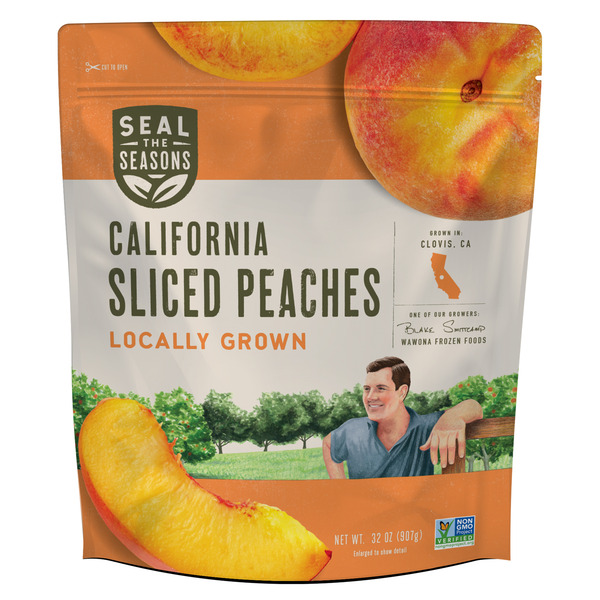 Frozen Produce Seal the Seasons California Sliced Peaches hero