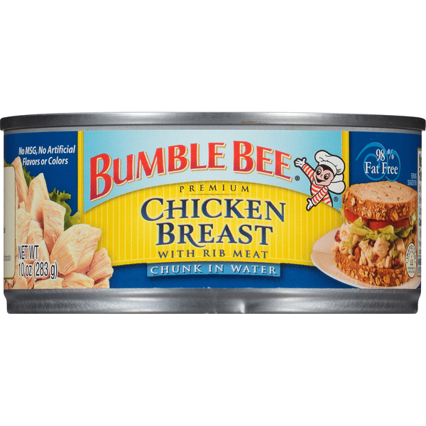 Canned Meat & Seafood Bumble Bee Premium Chunk Chicken Breast with Rib Meat In Water hero