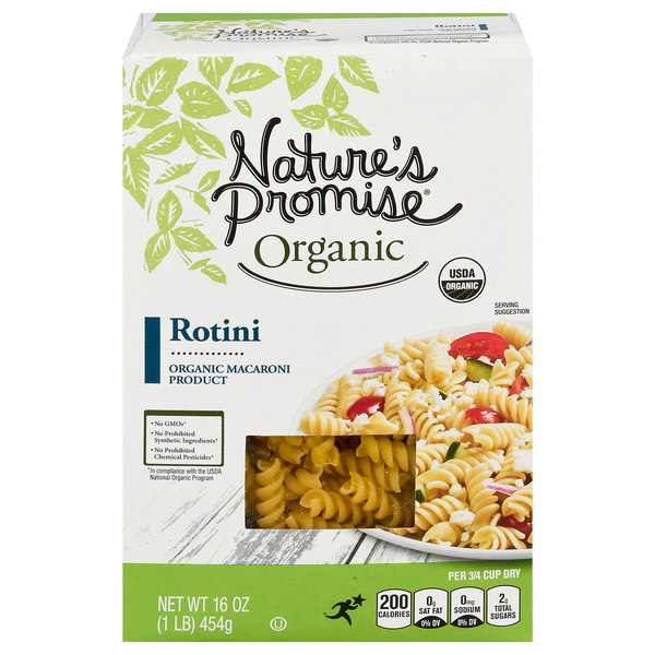 Dry Pasta Nature's Promise Organic Rotini Pasta hero