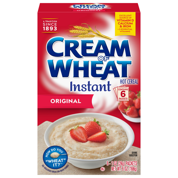 Hot Cereal & Pancake Mixes Cream of Wheat Hot Cereal, Original, Instant hero