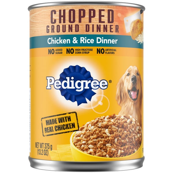 Dog Food Pedigree Traditional Ground Dinner Chicken & Rice Wet Dog Food hero