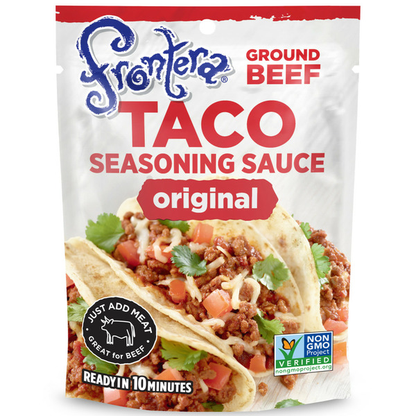 Marinades & Meat Preparation Frontera Taco Seasoning Sauce With Fire Roasted Tomatoes hero