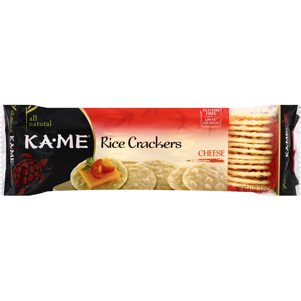 Crackers KA-ME Rice Crackers, Cheese hero