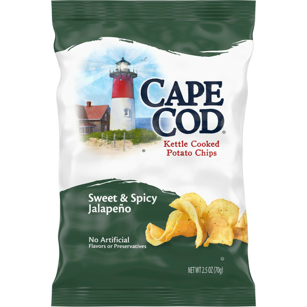 Chips & Pretzels Cape Cod Sweet and Spicy Jalapeno Kettle Cooked Potato Chips hero