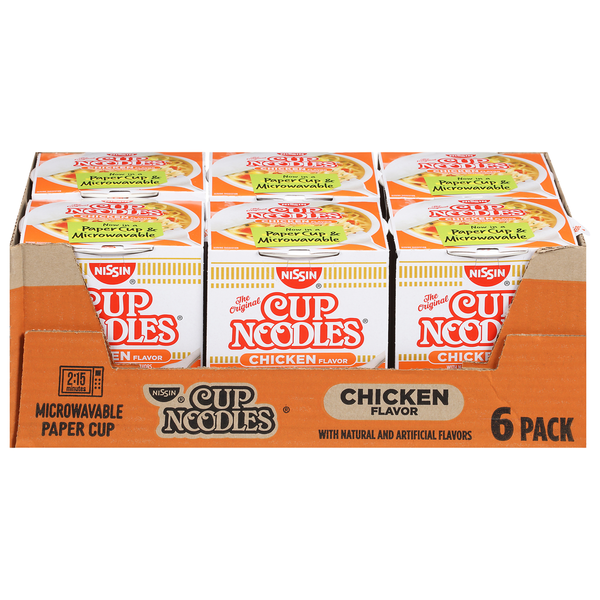 Instant Foods Nissin Ramen Noodle Soup, Chicken Flavor, 6 Pack hero