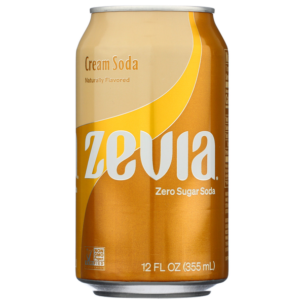 Soft Drinks Zevia Zero Sugar Cream Soda hero