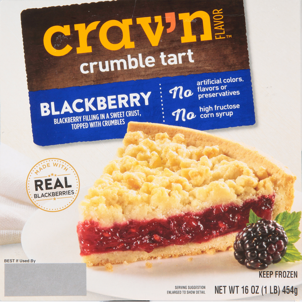 Frozen Dessert Crav'n Flavor Crumble Tart, Blackberry hero