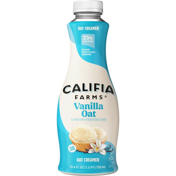 Cream Califia Farms Vanilla Oat Milk Coffee Creamer hero