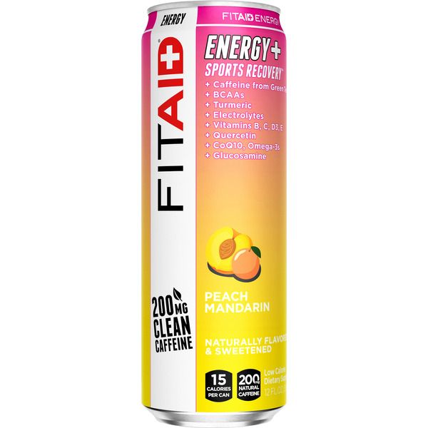 Lifeaid Beverage Company Energy + Sports Recovery, Peach Mandarin hero