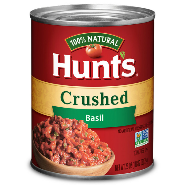 Canned & Jarred Vegetables Hunt's Crushed Tomatoes with Basil hero