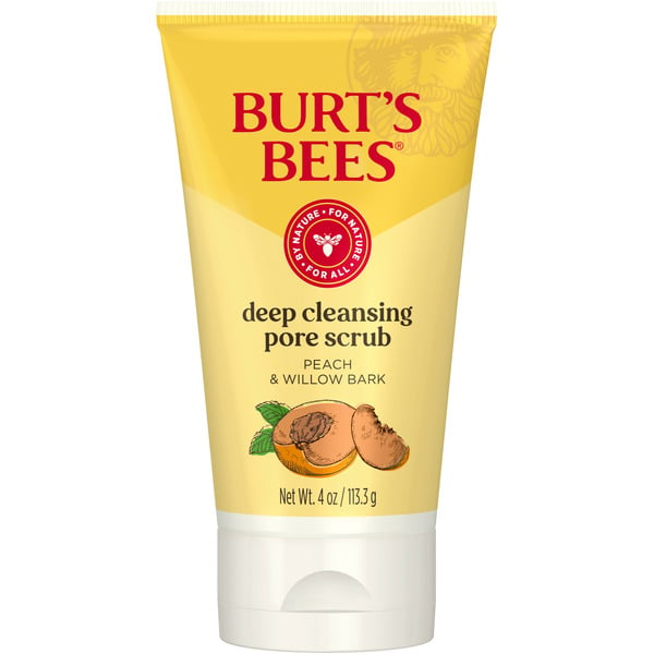 Face, Ear, Eye & Lip Care Burt's Bees Deep Cleansing Pore Scrub with Peach and Willow Bark hero