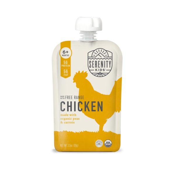 Baby Food & Formula Serenity Kids Free Range Chicken with Organic Peas & Carrots hero