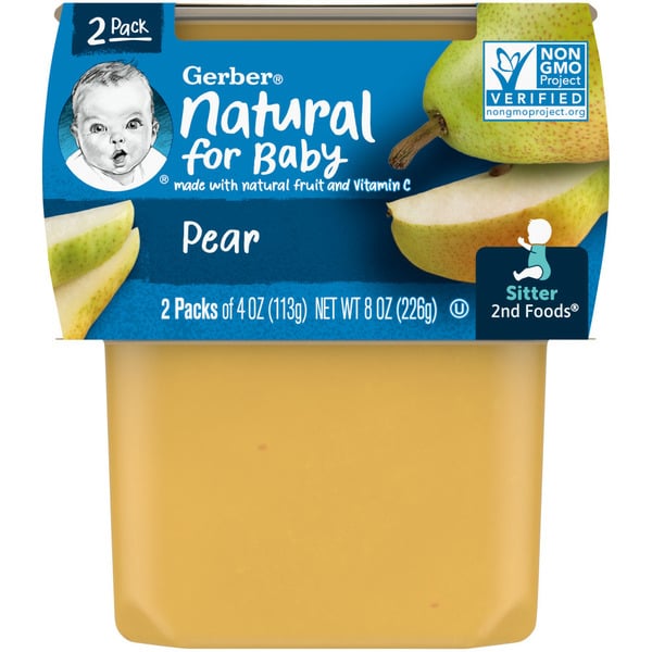 Baby Food & Formula Gerber Baby Food Pear Clean Label Project Tubs hero