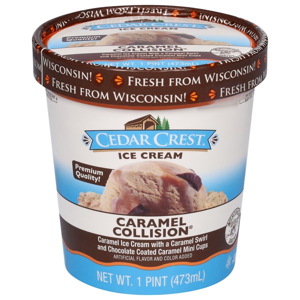 Ice Cream & Ice Cedar Crest Ice Cream, Caramel Collision hero