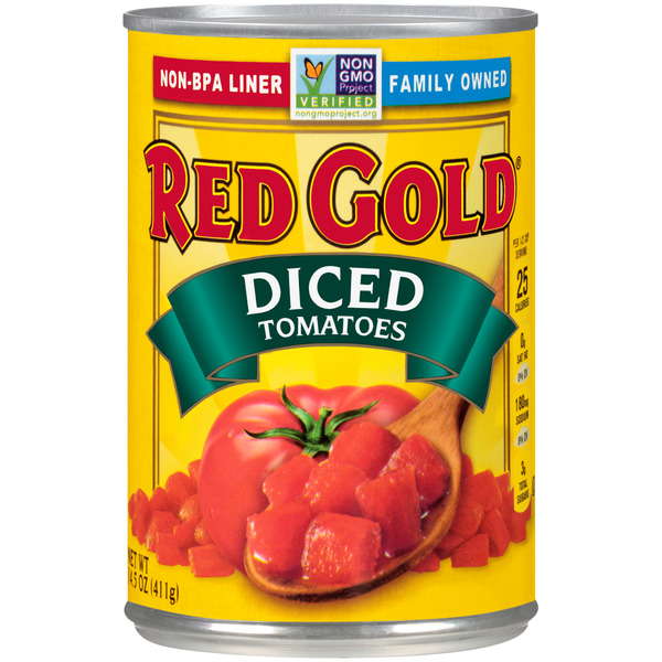 Canned & Jarred Vegetables Red Gold Diced Tomatoes hero