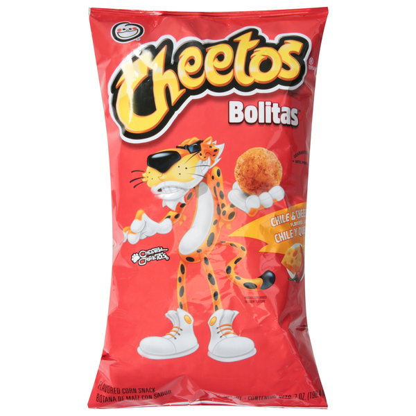 Chips & Pretzels Cheetos Corn Snack, Chile & Cheese Flavored hero