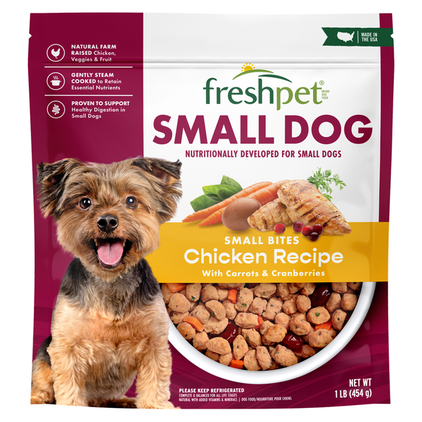 Refrigerated Pet Food Freshpet Dog Food, Chicken Recipe, Bite-Size, Small Dog hero