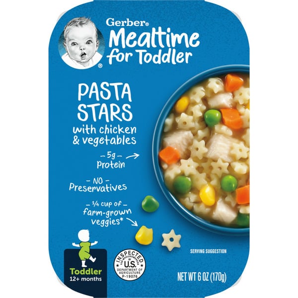 Baby Food & Formula Gerber Pasta Stars with Chicken and Vegtables hero