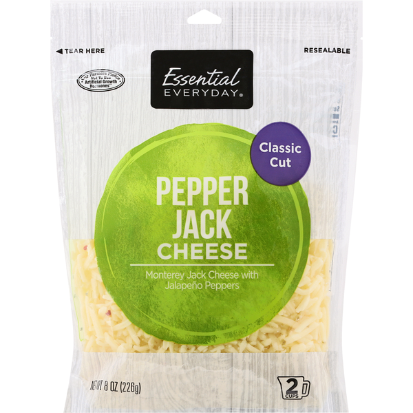 Packaged Cheese Essential Everyday Cheese, Pepper Jack, Classic Cut hero