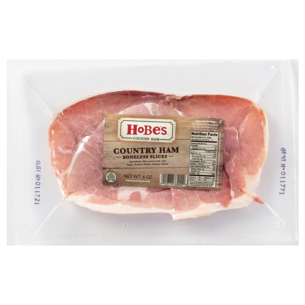 Fresh Pork & Ham Hobe's Country Ham Country Ham Boneless Slices hero