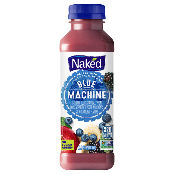 Juice & Nectars Naked 100% Juice, Blue Machine hero