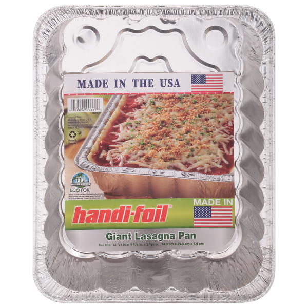 Kitchen Supplies Handi-foil Lasagna Pan, Giant hero