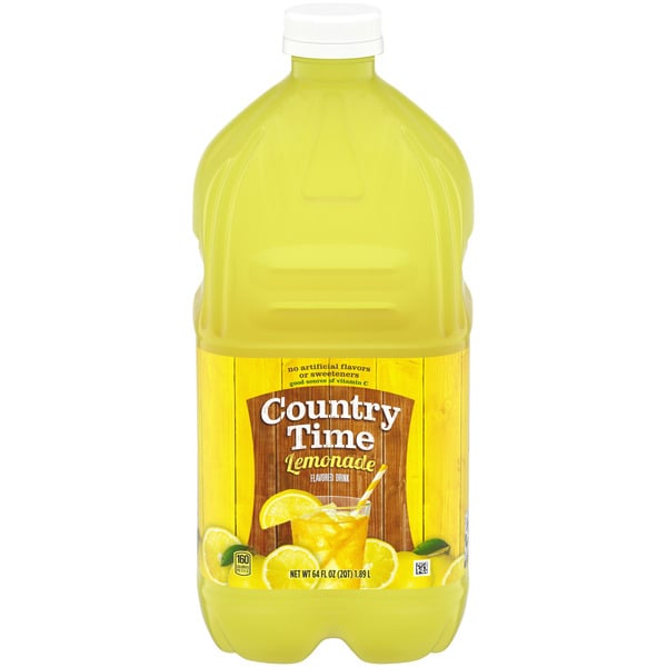 Juice & Nectars Country Time Lemonade Naturally Flavored Kids Drink Bottles hero