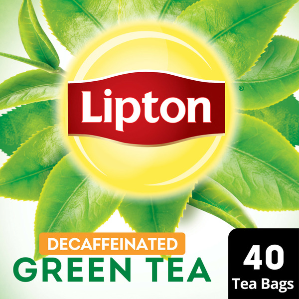 Tea Lipton Green Tea Bags Decaffienated Unsweetened hero