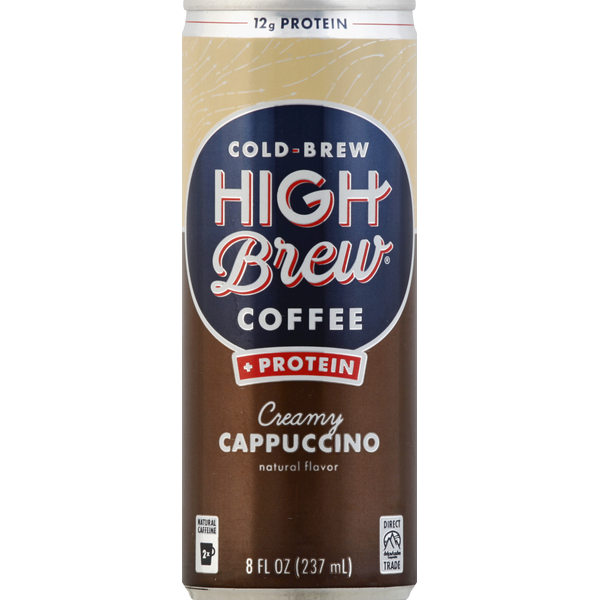 Coffee High Brew Coffee + Protein, Cold-Brew, Creamy Cappuccino hero