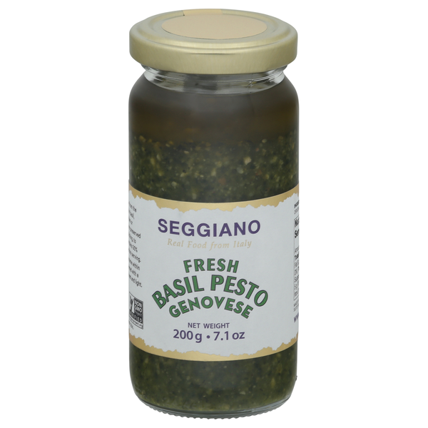 Pasta Sauce Seggiano Sauce, Basil Pesto, Fresh Genovese hero