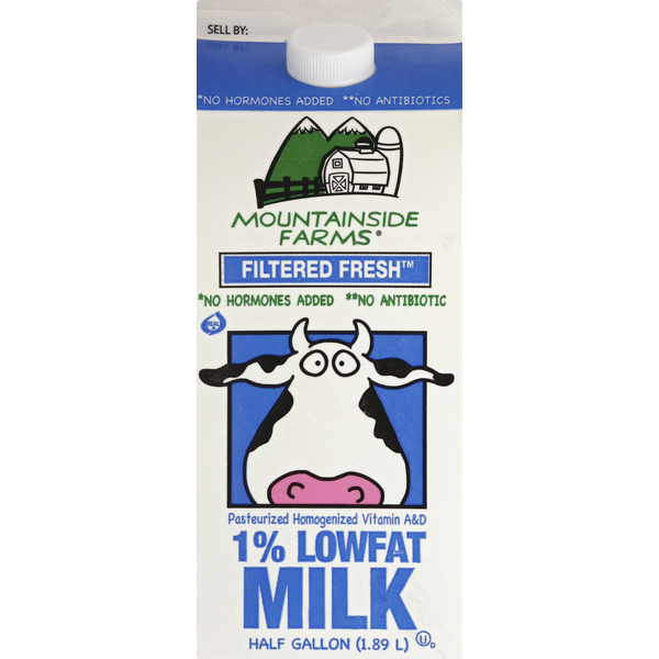 Milk Mountainside Farms Milk, Lowfat, 1% Milkfat hero