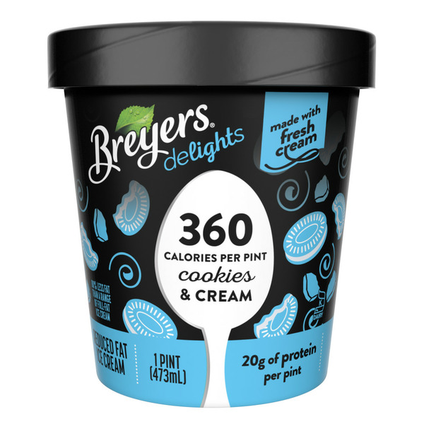 Ice Cream & Ice Breyers Reduced Fat Ice Cream Cookies And Cream hero