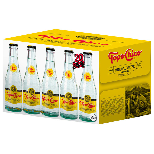 Water, Seltzer & Sparkling Water Topo Chico Sparkling Mineral Water Glass Bottles hero