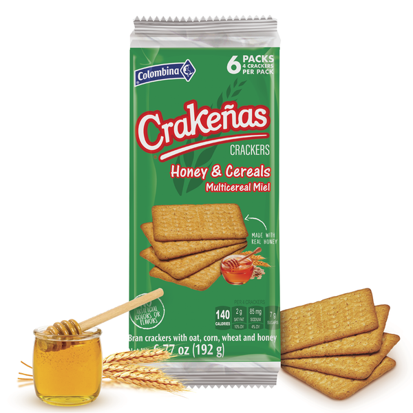 Crackers Crakeñas  Honey and Cereals Crackers hero