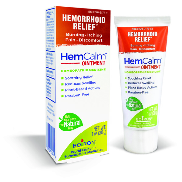 Muscles, Joints & Pain Relief Boiron Hemcalm Hemorrhoid Relief Ointment for Itchy Burning Pain, Swelling and Discomfort hero