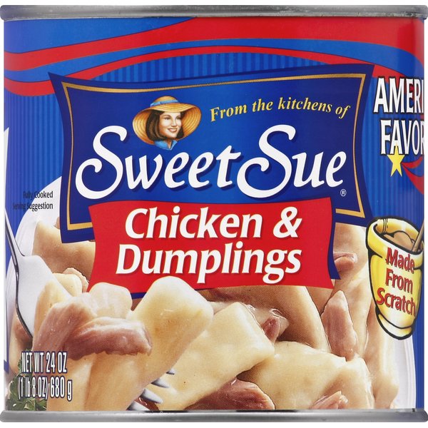 Canned Meals & Beans Sweet Sue Chicken & Dumplings hero